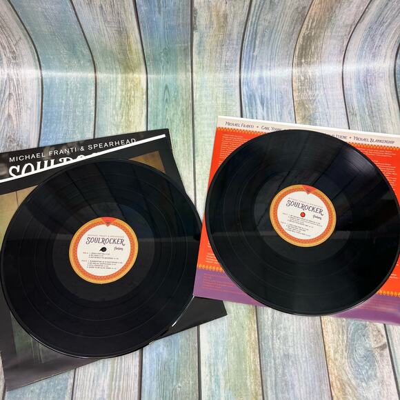 Michael Franti & Spearhead Soulrocker 2 Record Vinyl Set Signed - Picture 6 of 7